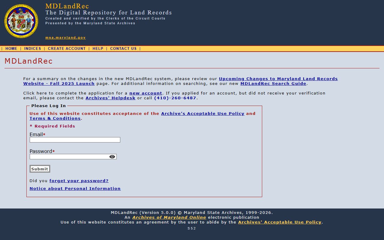 Baltimore City court records MDLandRec land record image system